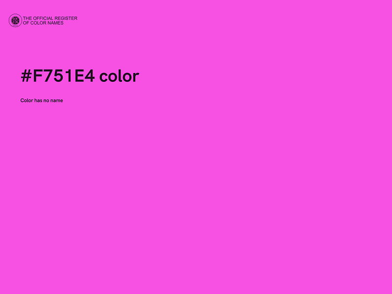 #F751E4 color image