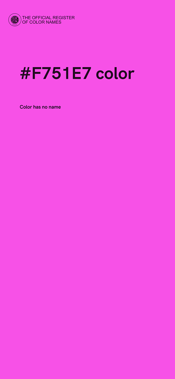 #F751E7 color image