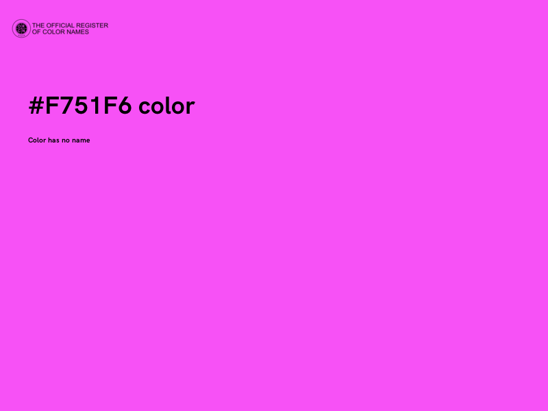 #F751F6 color image