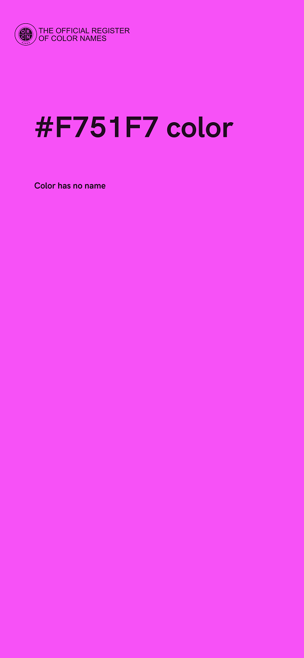 #F751F7 color image