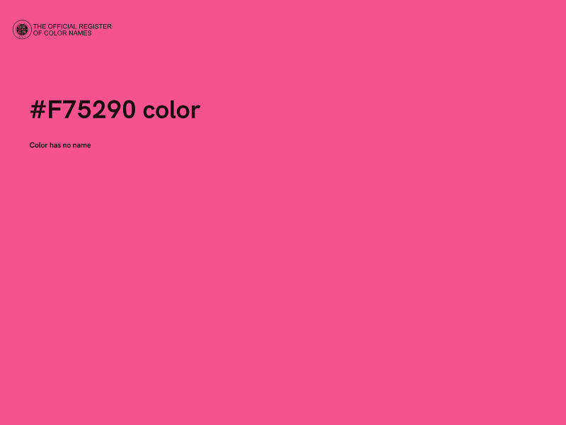 #F75290 color image
