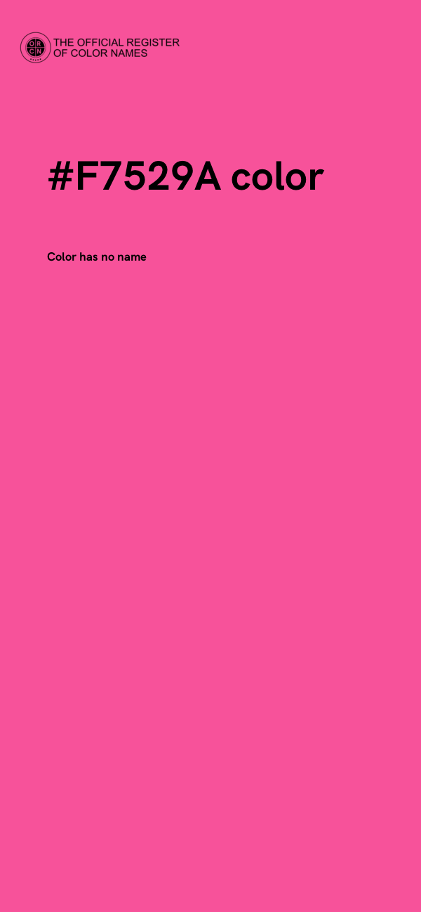 #F7529A color image