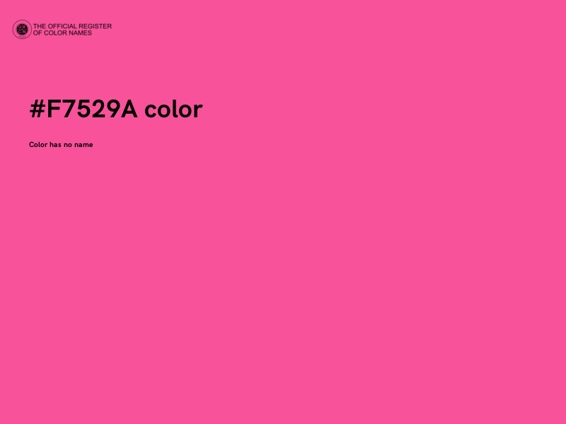 #F7529A color image