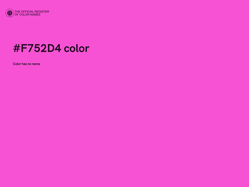 #F752D4 color image