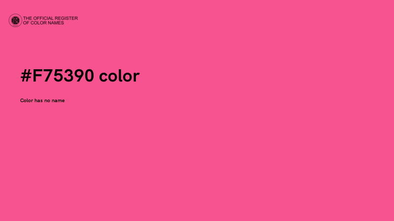 #F75390 color image