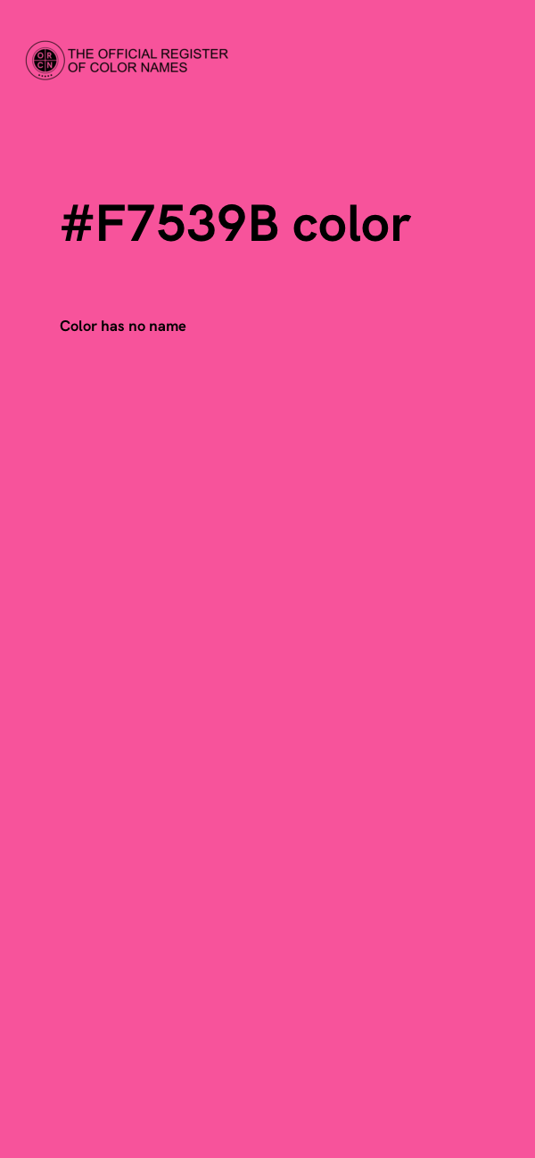 #F7539B color image