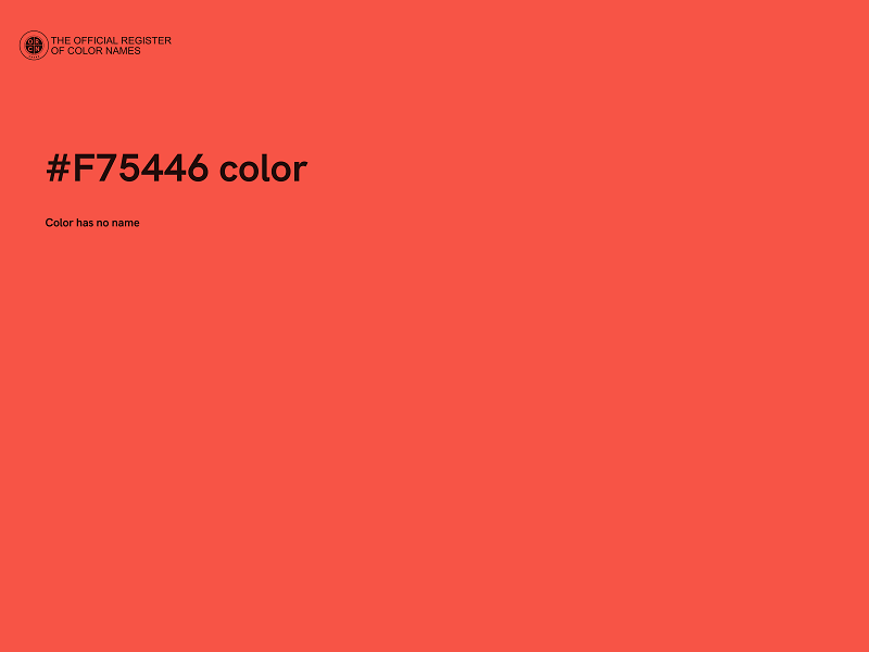 #F75446 color image