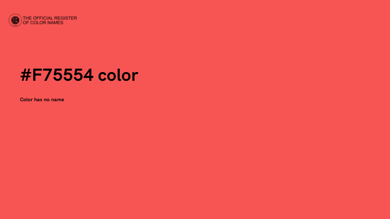 #F75554 color image