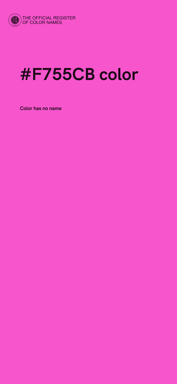 #F755CB color image