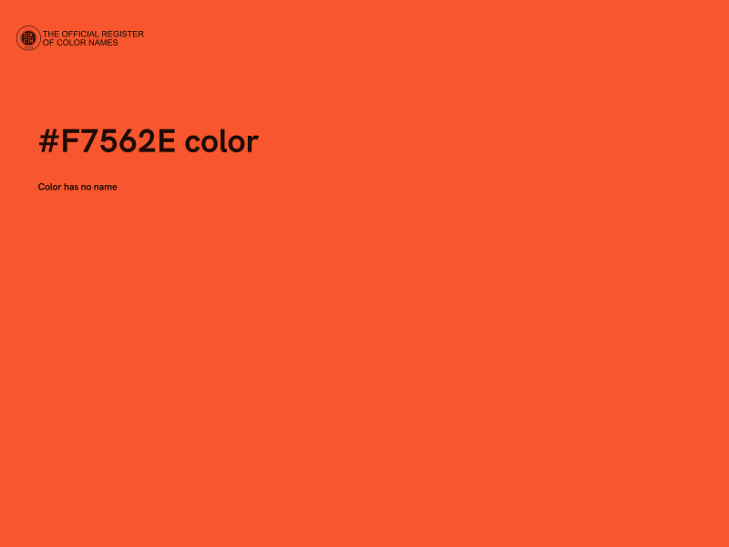 #F7562E color image