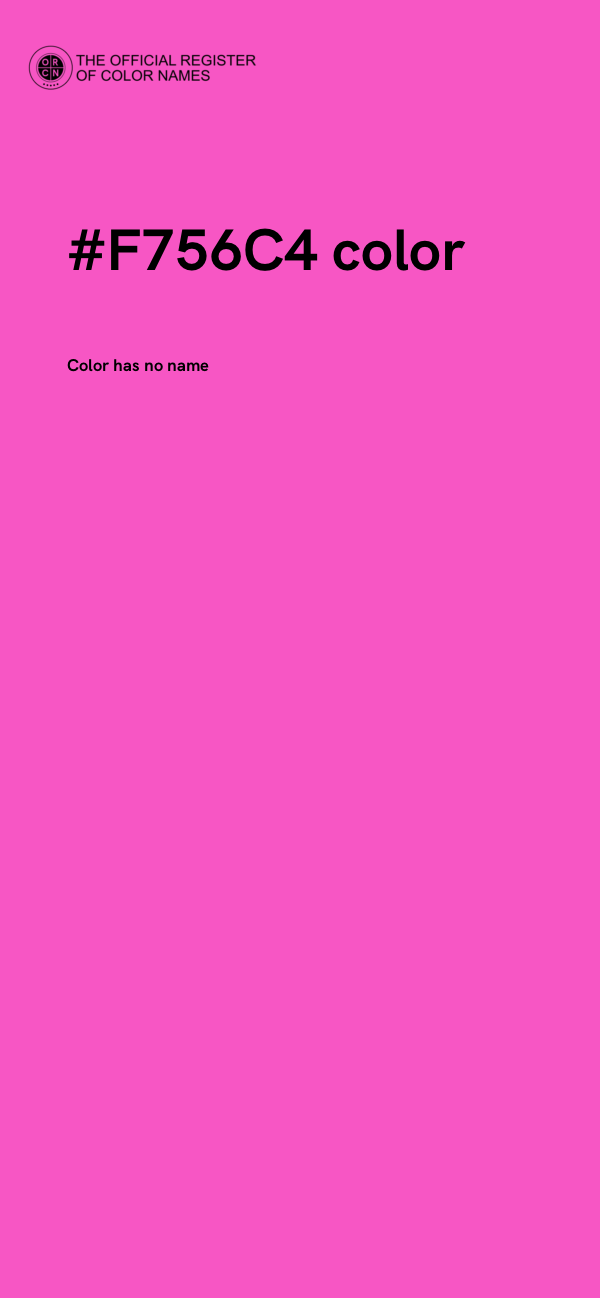 #F756C4 color image