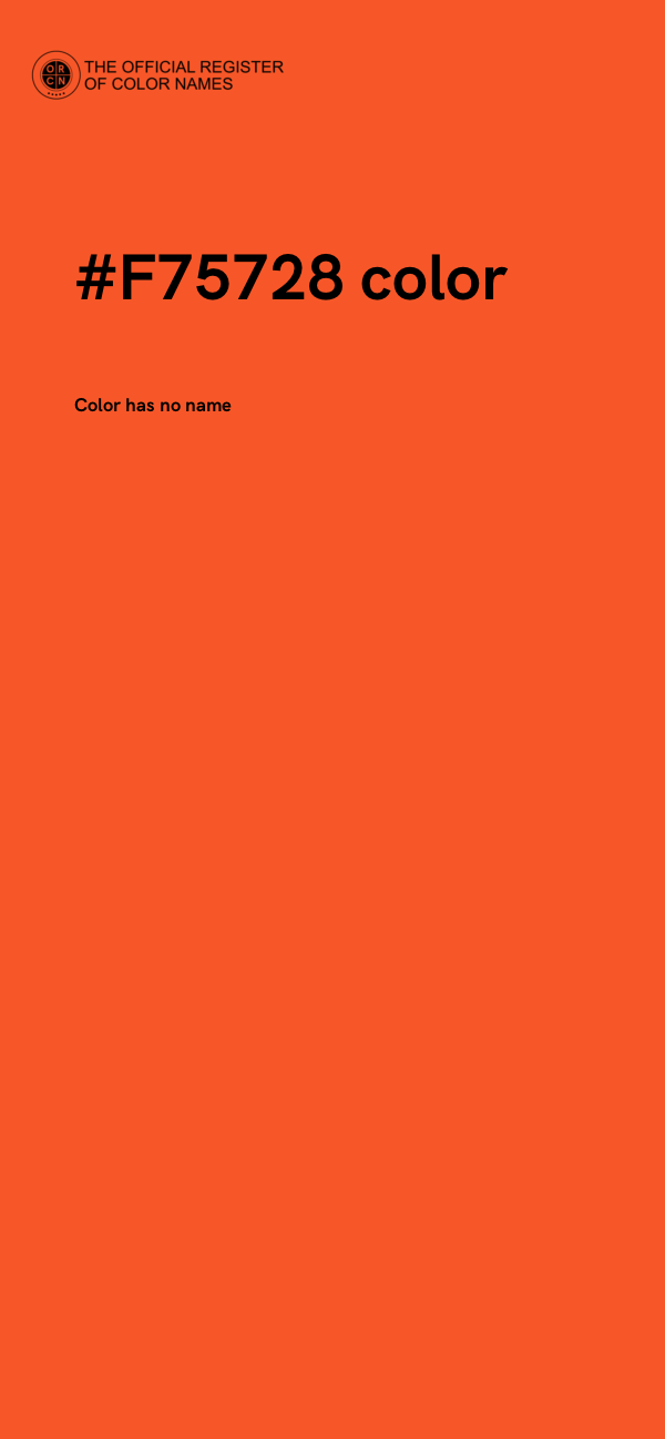 #F75728 color image