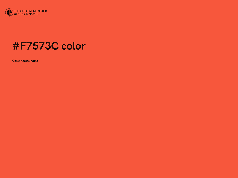 #F7573C color image
