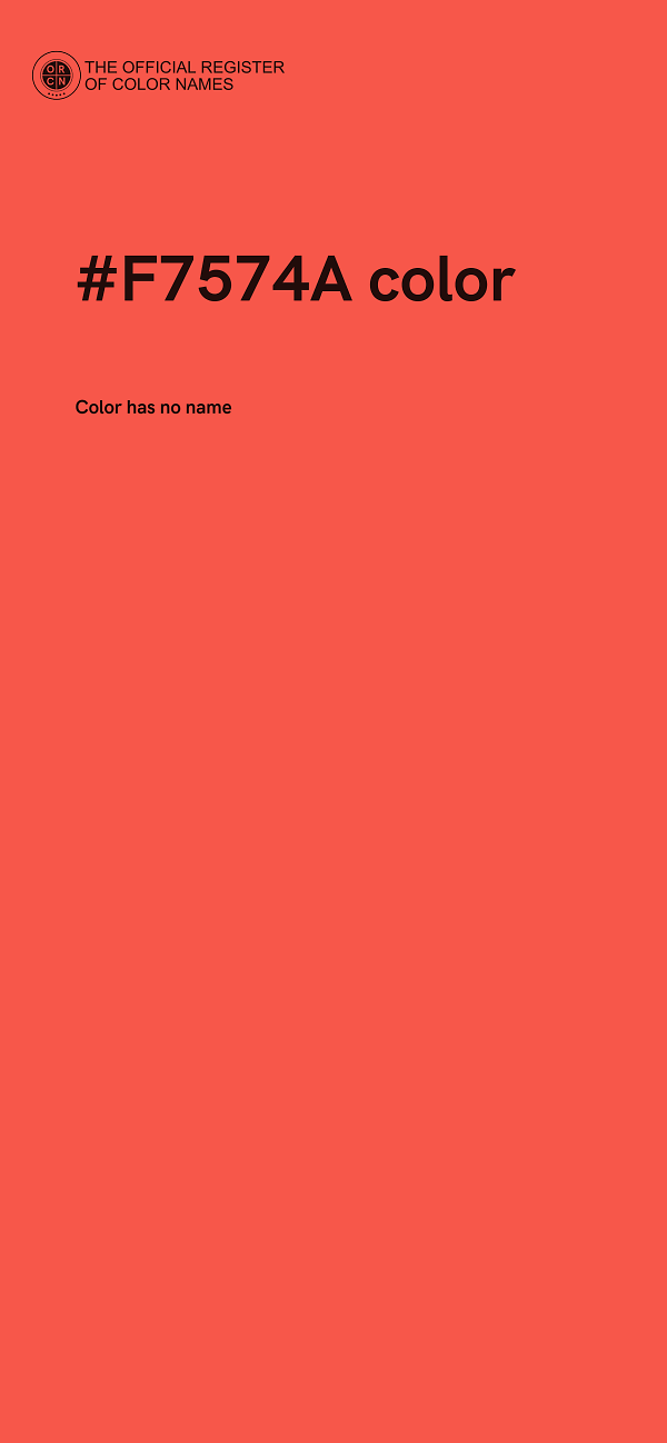 #F7574A color image