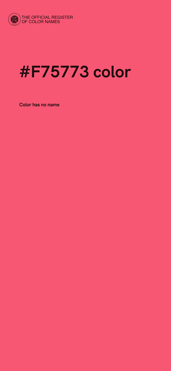 #F75773 color image