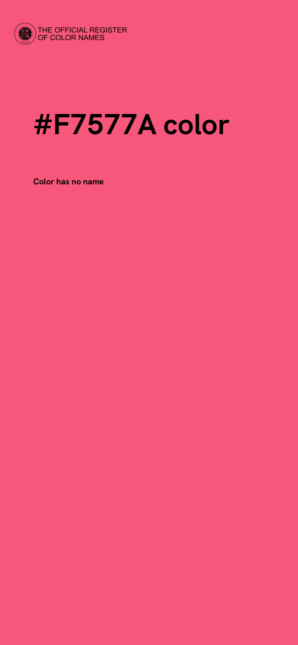 #F7577A color image