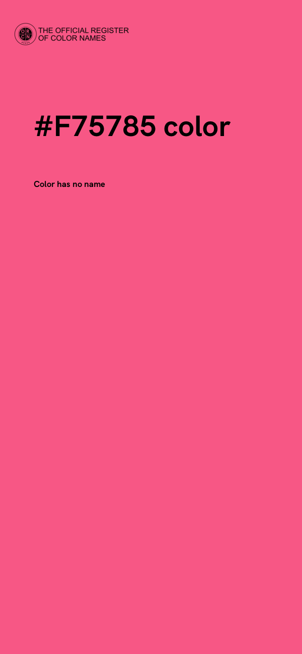 #F75785 color image