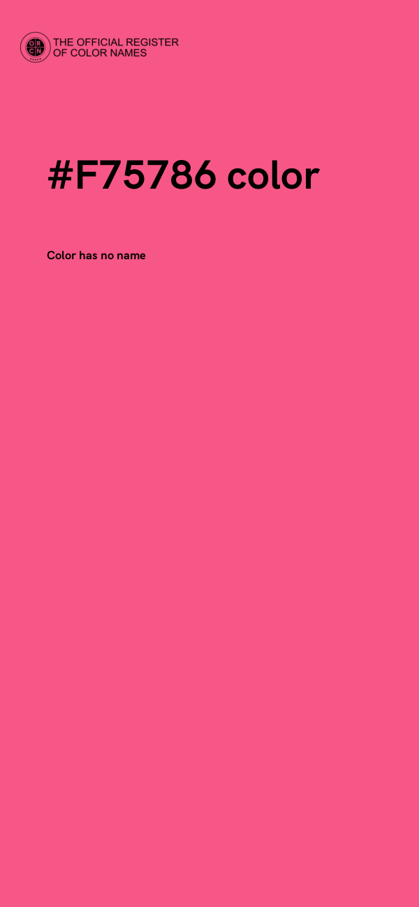 #F75786 color image