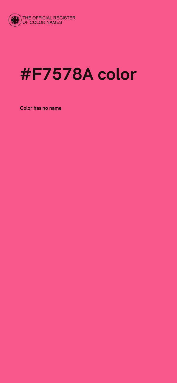 #F7578A color image