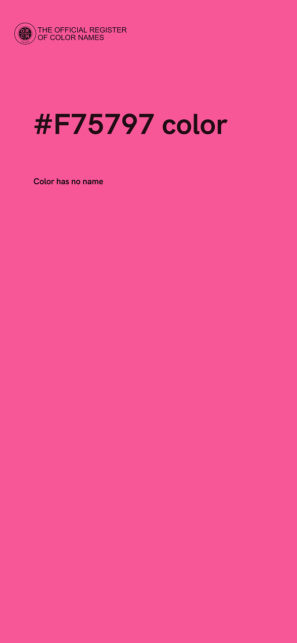 #F75797 color image