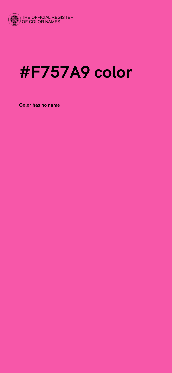 #F757A9 color image
