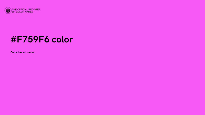 #F759F6 color image