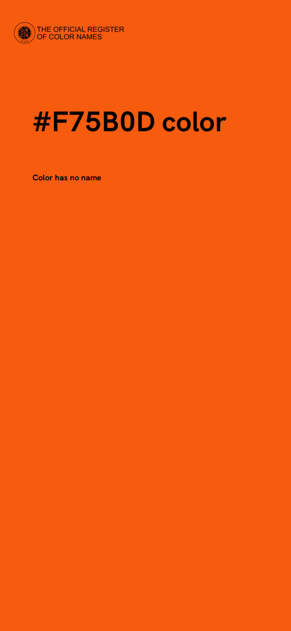 #F75B0D color image