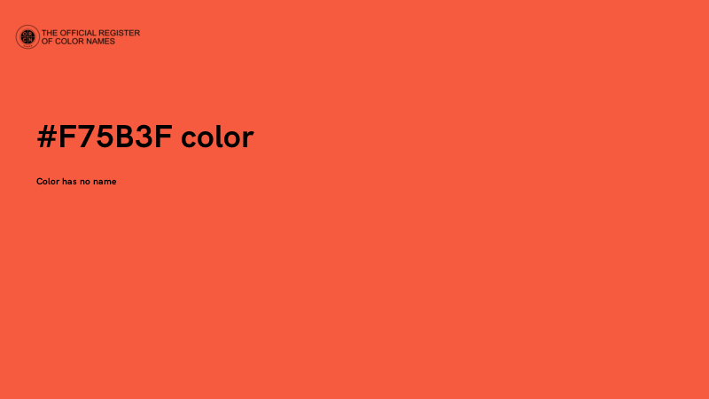 #F75B3F color image