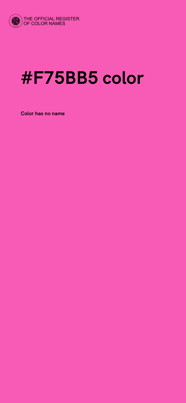 #F75BB5 color image