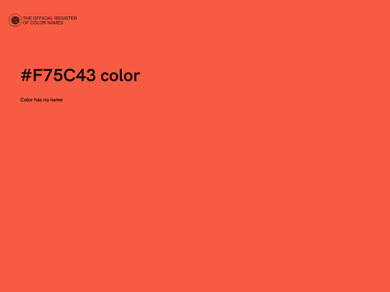 #F75C43 color image