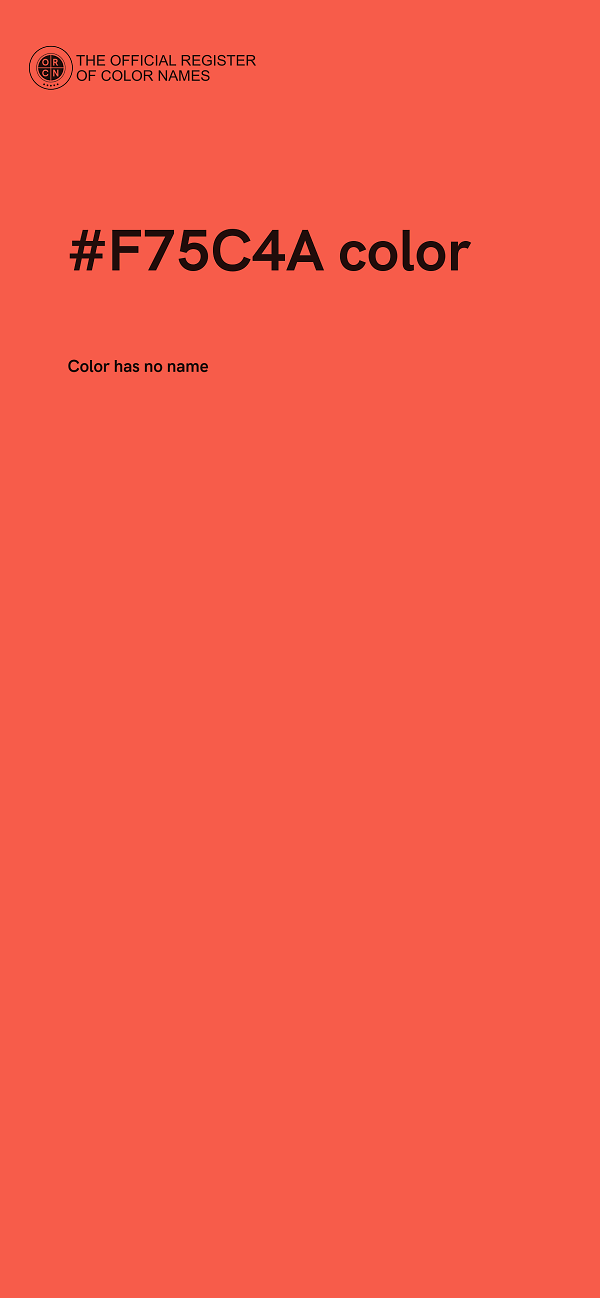 #F75C4A color image