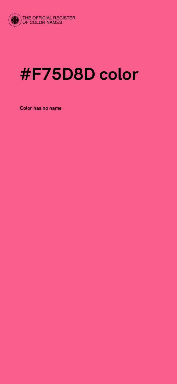 #F75D8D color image
