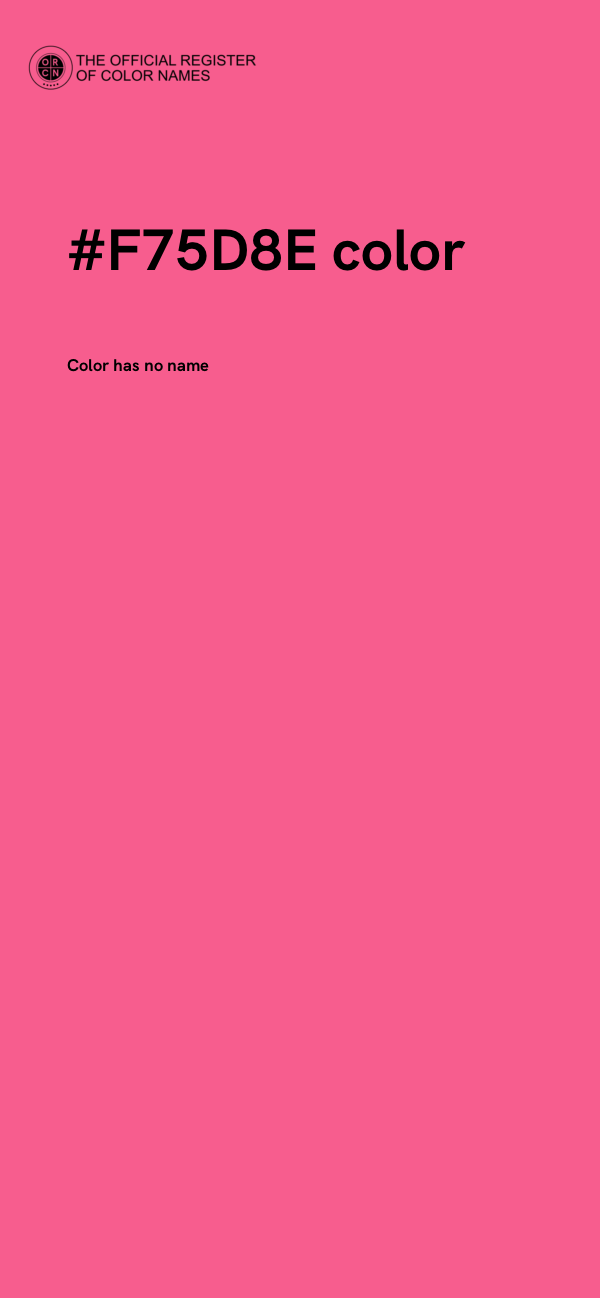 #F75D8E color image