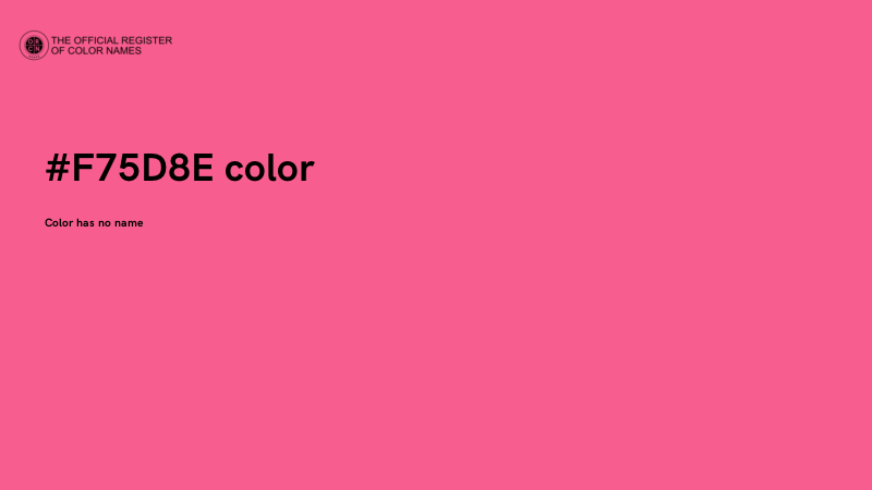 #F75D8E color image
