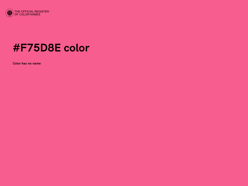 #F75D8E color image
