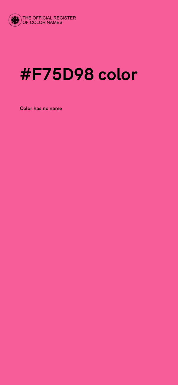 #F75D98 color image