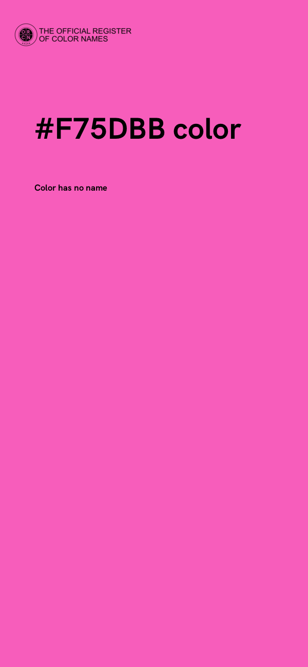 #F75DBB color image
