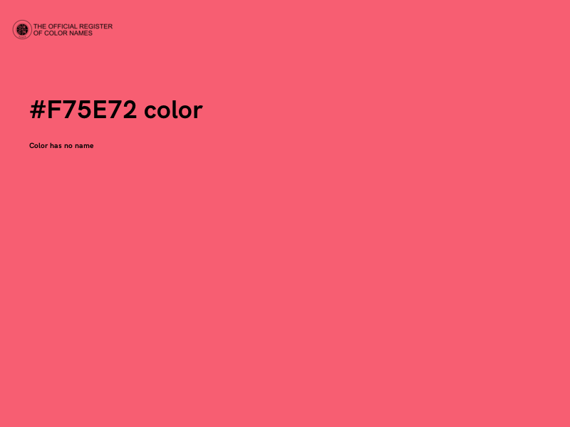 #F75E72 color image