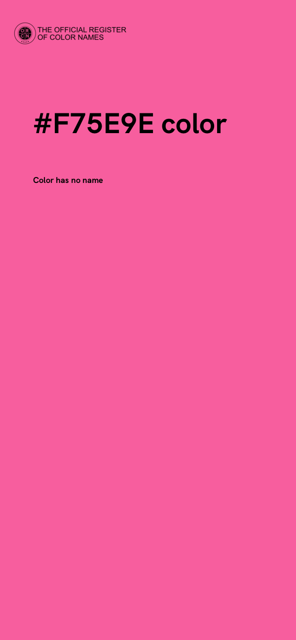 #F75E9E color image