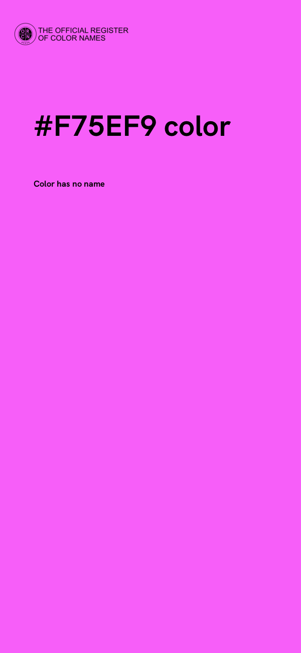 #F75EF9 color image