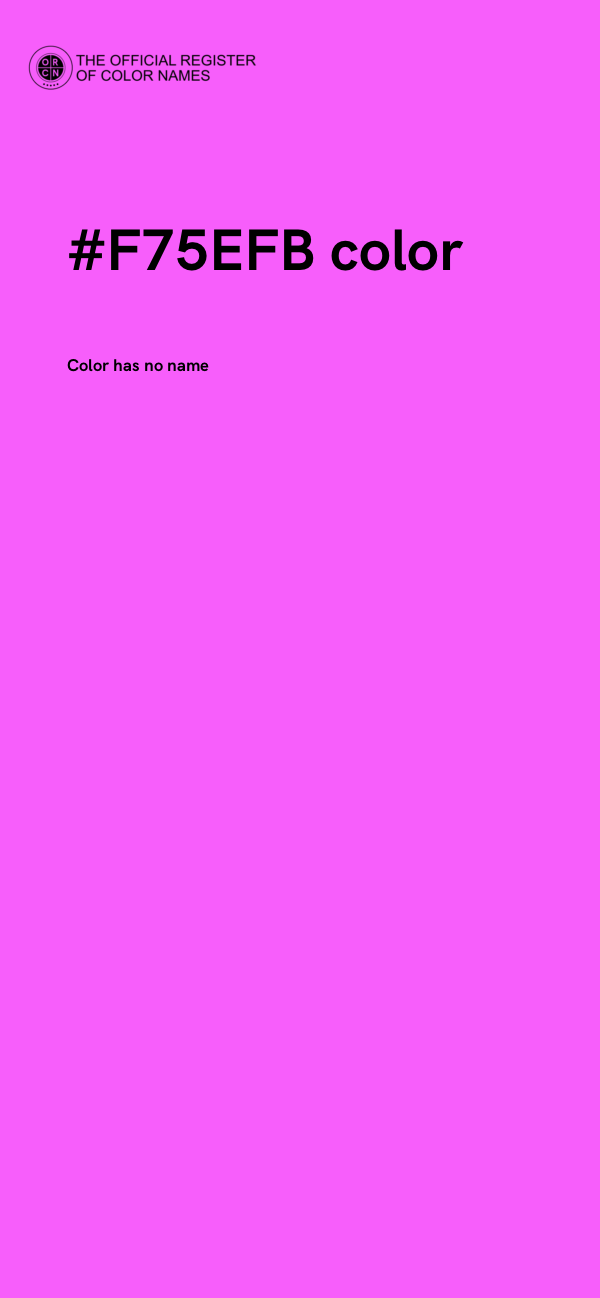 #F75EFB color image