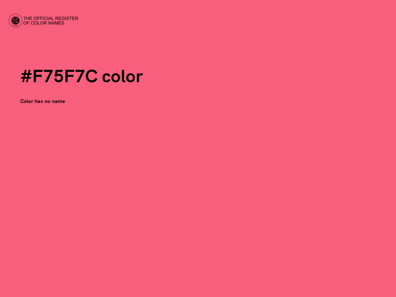 #F75F7C color image