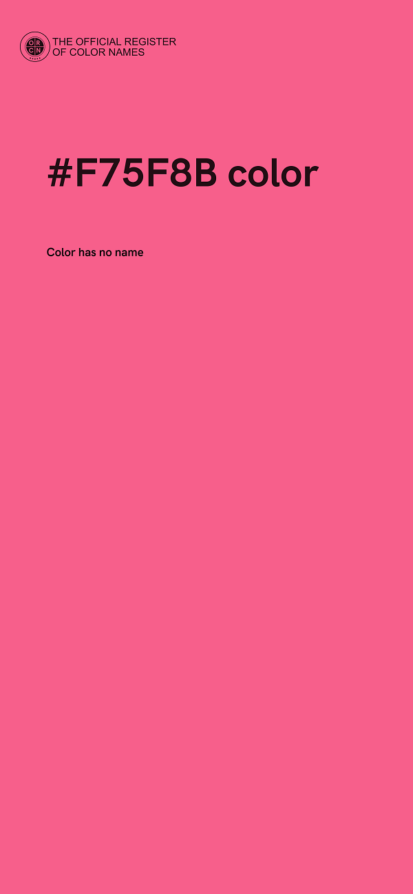 #F75F8B color image