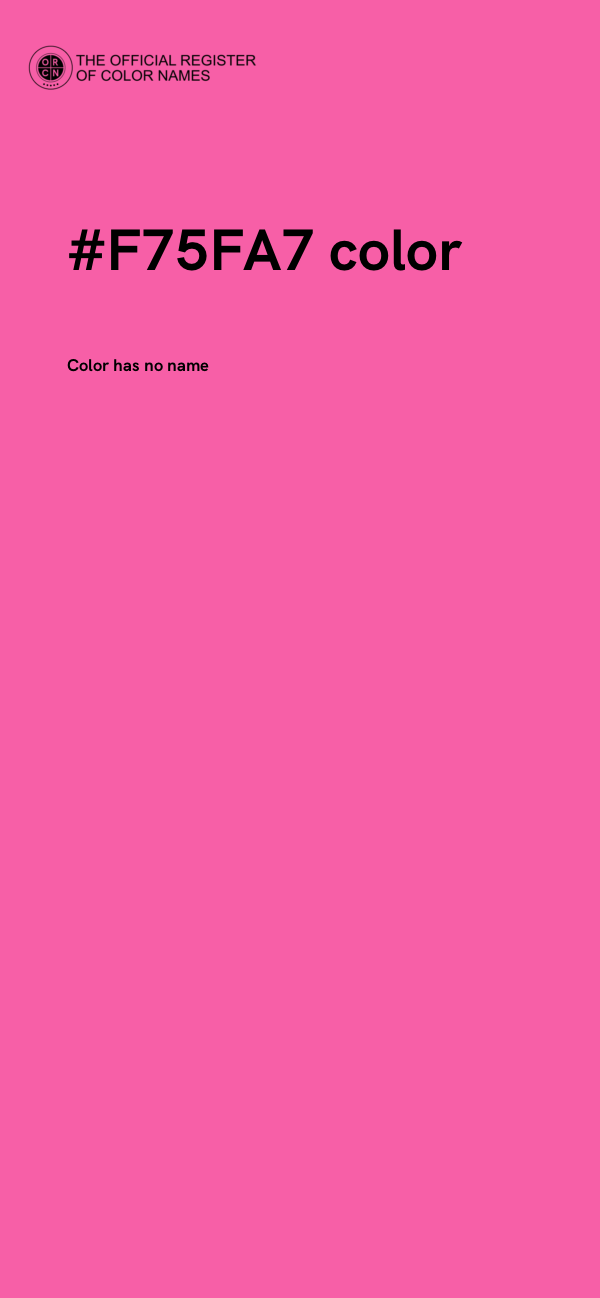 #F75FA7 color image