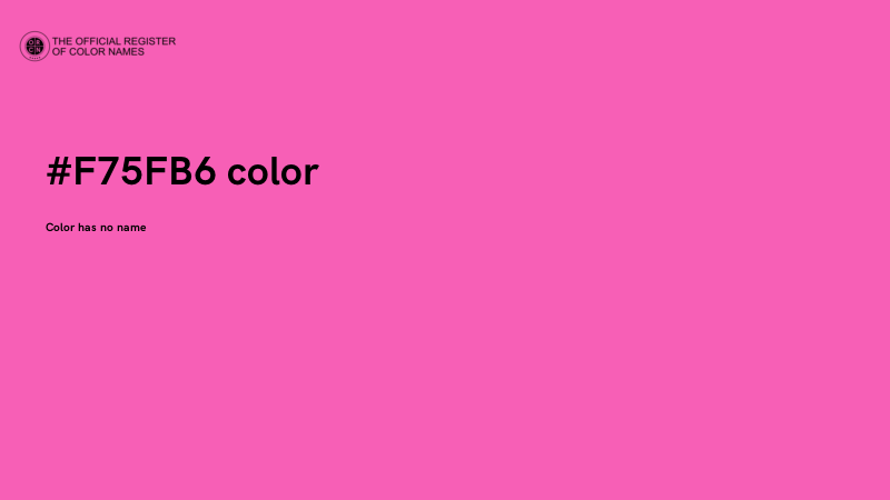 #F75FB6 color image