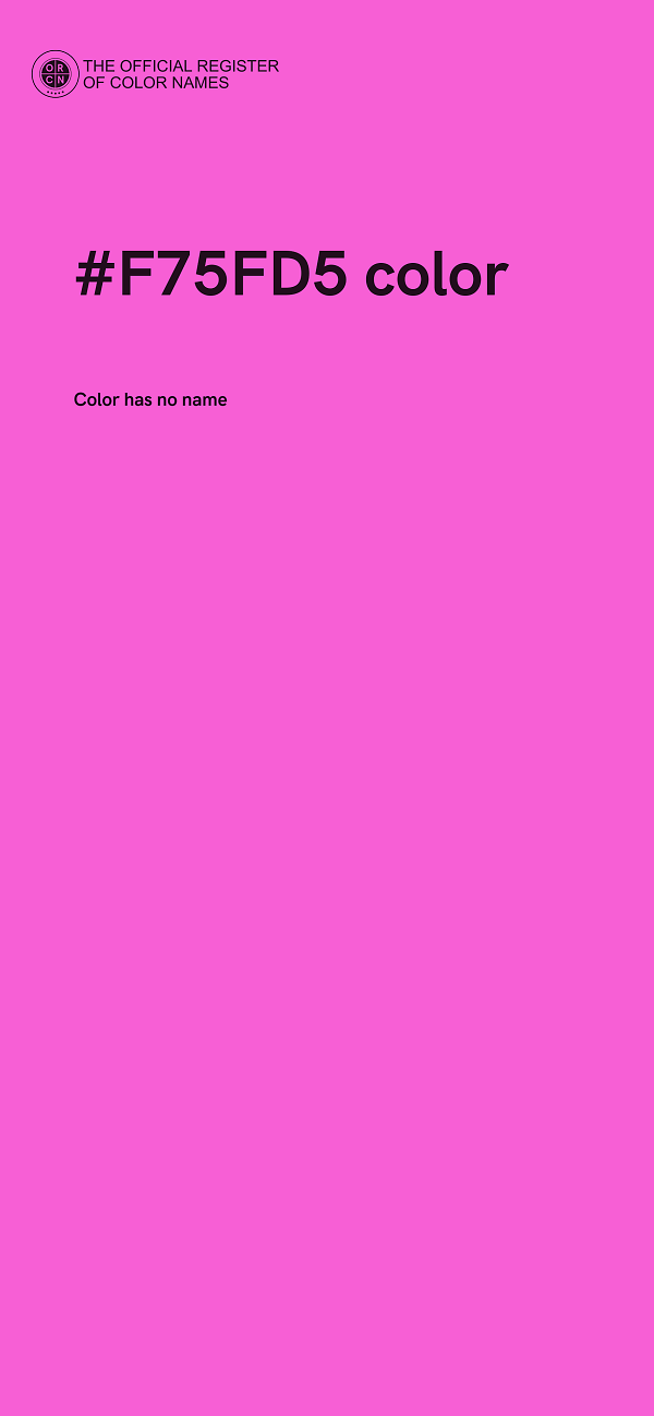 #F75FD5 color image
