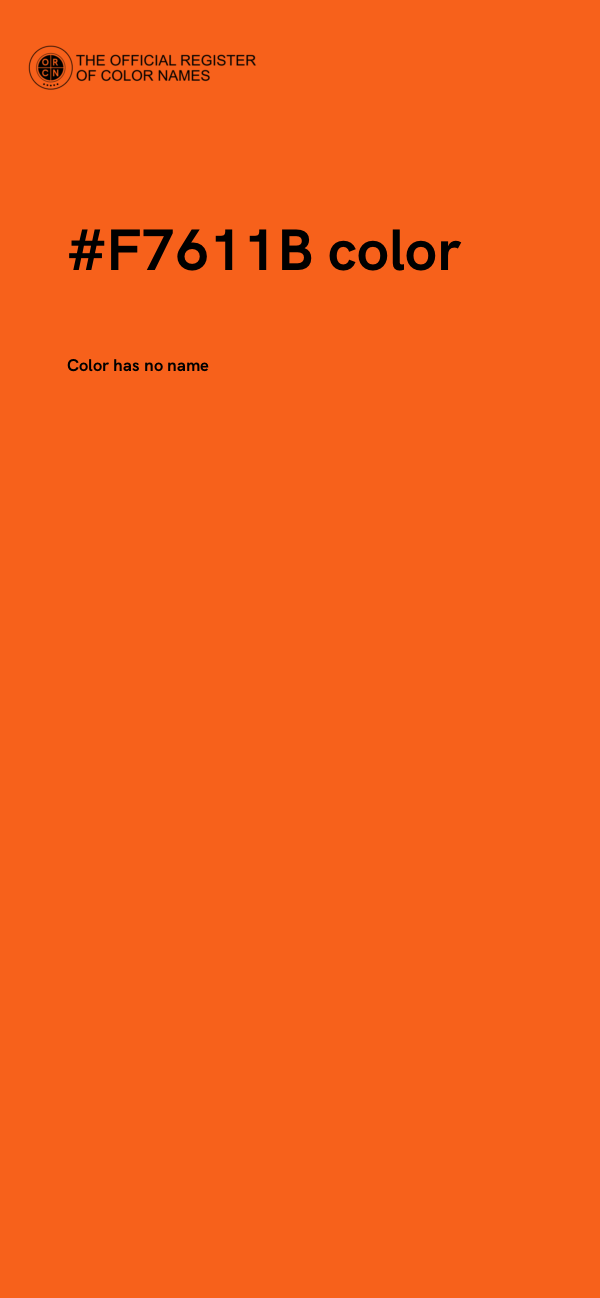 #F7611B color image