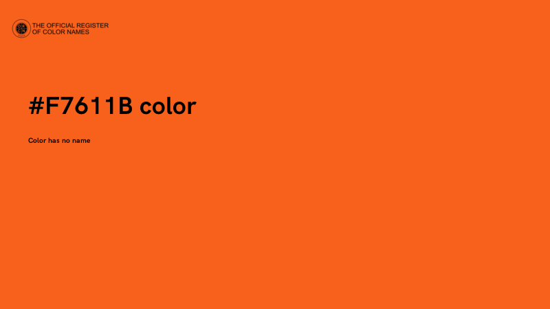 #F7611B color image