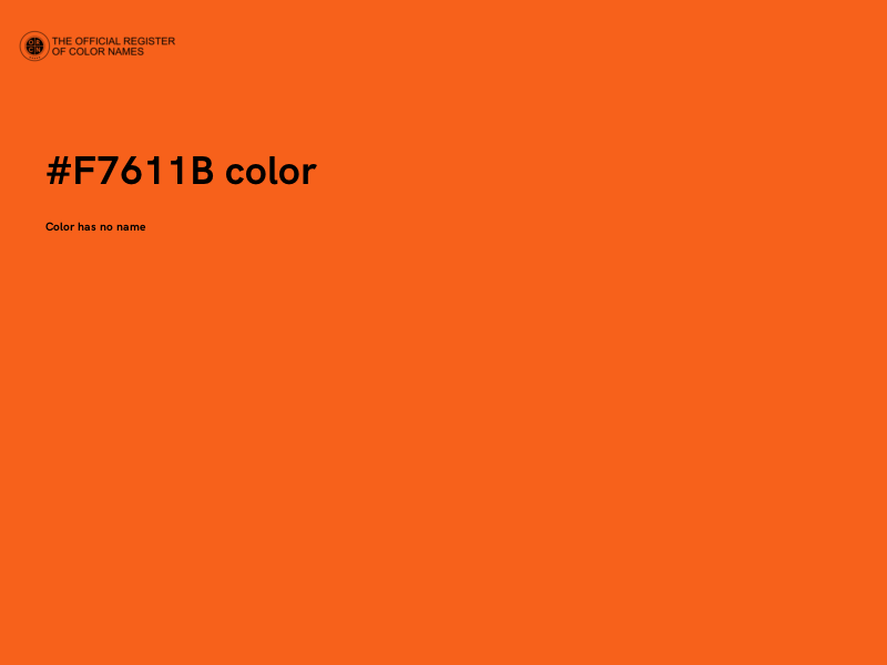 #F7611B color image