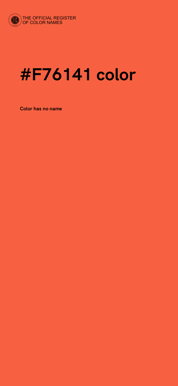 #F76141 color image
